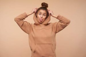 hoodie til kvinde
